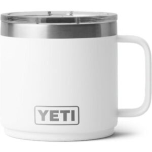 YETI Rambler 14 oz. Stackable Mug with Durasip Ceramic Lining - White