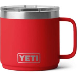 Rambler 14 oz. Stackable Mug with Durasip Ceramic Lining - Rescue Red