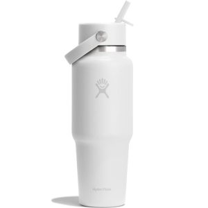 Hydro Flask 32 oz. Wide Mouth Travel Bottle w/Flex Straw Cap - White